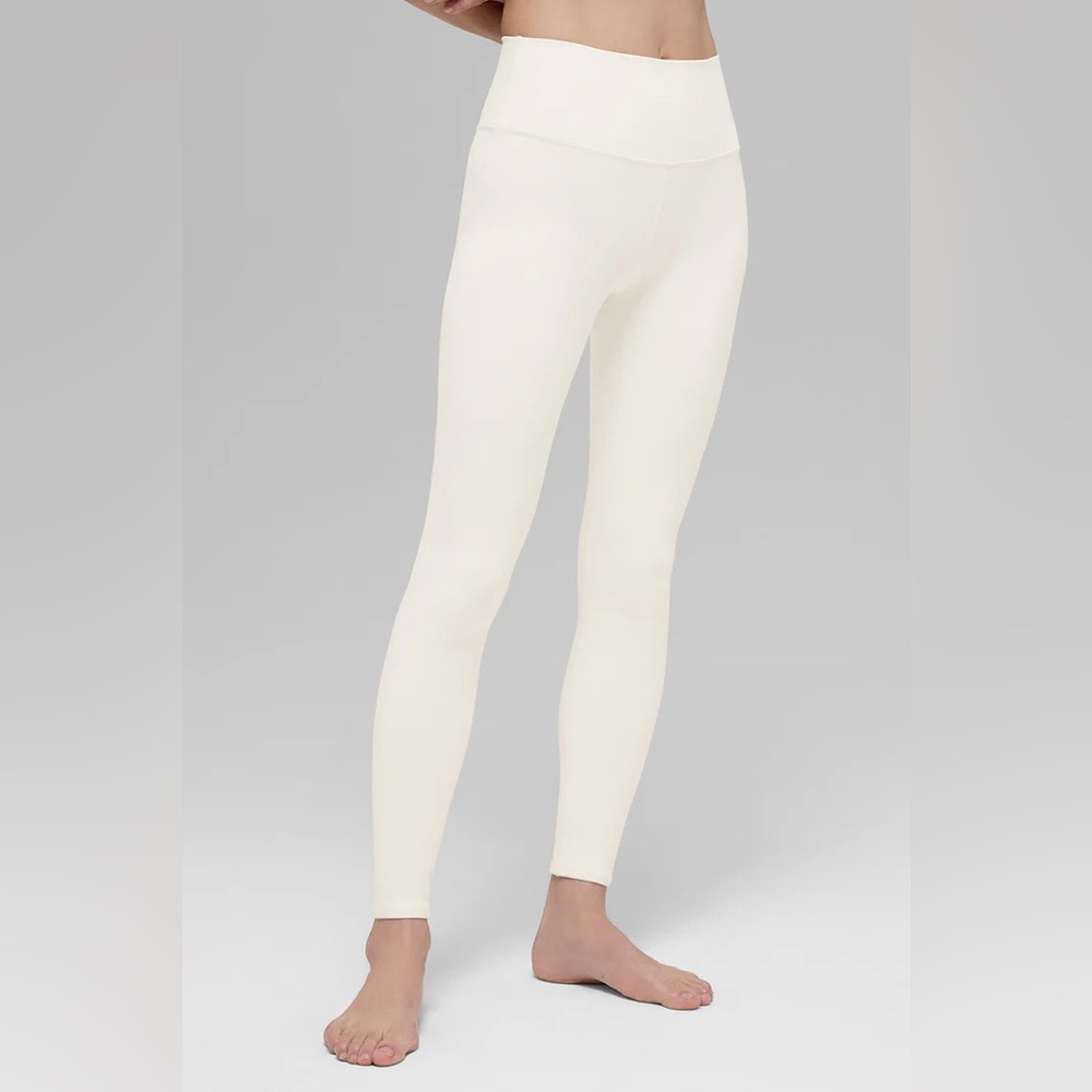 ALO Yoga High-Waist Airbrush Ivory Legging - NWT Size L - Picture 2 of 4
